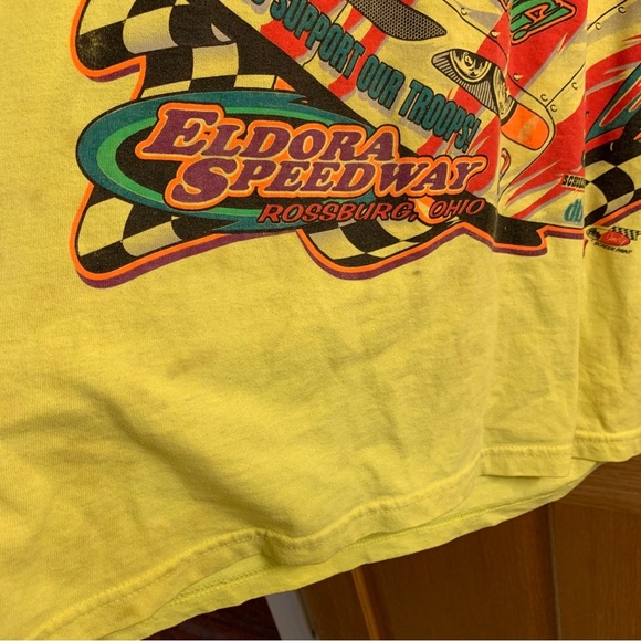 34th Eldora Speedway World 100 Racing Shirt LS 2004 Men’s Size L Rossburg Ohio - Picture 6 of 7